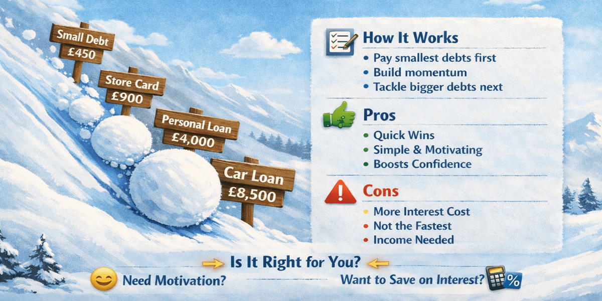 ❄️The Debt Snowball Method: How It Works, Pros & Cons, and Whether It’s Right for You💳